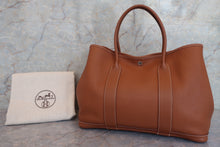 将图片加载到图库查看器，HERMES GARDEN PARTY PM Negonda leather Gold □O刻印 Tote bag 600060177
