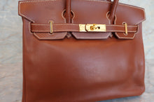 将图片加载到图库查看器，HERMES BIRKIN 30 Graine Lisse leather Noisette □F刻印 Hand bag 600090292
