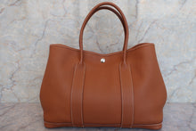 将图片加载到图库查看器，HERMES GARDEN PARTY PM Negonda leather Gold □O刻印 Tote bag 600060177
