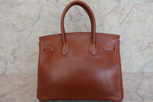 将图片加载到图库查看器，HERMES BIRKIN 30 Graine Lisse leather Noisette □F刻印 Hand bag 600090292
