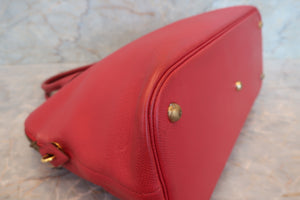 HERMES／エルメス ボリード35 クシュベル ルージュヴィフ 〇W刻印 ショルダーバッグ 700080111