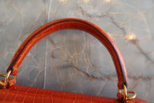 将图片加载到图库查看器，HERMES KELLY 25 Crocodile Porosus Pain d&#39; epice □H刻印 Shoulder bag 600110040
