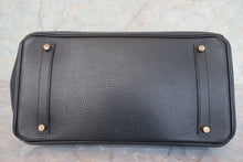 画像をギャラリービューアに読み込む, HERMES／エルメス バーキン35 アルデンヌ ブラック □D刻印 ハンドバッグ 800010127
