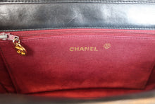 将图片加载到图库查看器，CHANEL/香奈儿 CF 双盖 链条包 羊皮 Black/Gold hadware(黑色/金色金属) 肩背包 800070077

