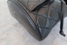 Load image into Gallery viewer, CHANEL Matelasse chain back pack Lambskin Black/Gold hadware Back pack 800080227
