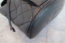 Load image into Gallery viewer, CHANEL Matelasse chain back pack Lambskin Black/Gold hadware Back pack 800080227
