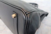 画像をギャラリービューアに読み込む, HERMES／エルメス バーキン35 アルデンヌ ブラック □D刻印 ハンドバッグ 800010127
