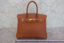 画像をギャラリービューアに読み込む, HERMES／エルメス バーキン30 トゴ ゴールド □H刻印 ハンドバッグ 800030159
