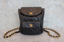 画像をギャラリービューアに読み込む, CHANEL/シャネル マトラッセチェーンリュック ラムスキン ブラック/ゴールド金具 リュック 800050139
