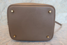 Load image into Gallery viewer, HERMES PICOTIN LOCK MM Clemence leather Etoupe gray Z Engraving Hand bag 700120148
