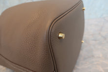 Load image into Gallery viewer, HERMES PICOTIN LOCK MM Clemence leather Etoupe gray Z Engraving Hand bag 700120148
