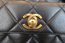 Load image into Gallery viewer, CHANEL Matelasse chain back pack Lambskin Black/Gold hadware Back pack 800080227
