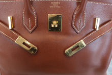 将图片加载到图库查看器，HERMES BIRKIN 30 Graine Lisse leather Noisette □F刻印 Hand bag 600090292
