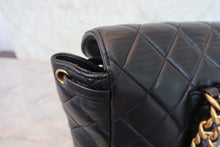Load image into Gallery viewer, CHANEL Matelasse chain back pack Lambskin Black/Gold hadware Back pack 800080227
