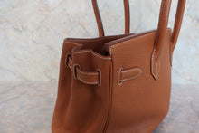 画像をギャラリービューアに読み込む, HERMES／エルメス バーキン30 トゴ ゴールド □H刻印 ハンドバッグ 800030159
