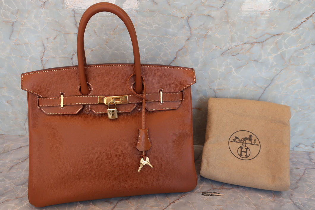 HERMES BIRKIN 35 Graine Couchevel leather Gold 〇W刻印 Hand bag 700070084
