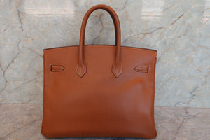 HERMES BIRKIN 35 Graine Couchevel leather Gold 〇W刻印 Hand bag 700070084