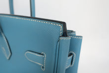 将图片加载到图库查看器，HERMES BIRKIN 35 Epsom leather Blue jean □K刻印 Hand bag 800100078
