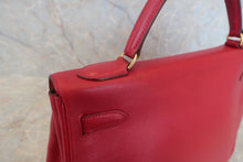 将图片加载到图库查看器，HERMES KELLY 32 Graine Couchevel leather Rouge vif 〇V刻印 Shoulder bag 500060067
