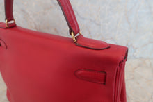 将图片加载到图库查看器，HERMES KELLY 32 Graine Couchevel leather Rouge vif 〇V刻印 Shoulder bag 500060067
