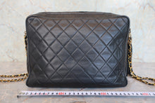 Load image into Gallery viewer, CHANEL Matelasse fringe chain shoulder bag Lambskin Black/Gold hadware Shoulder bag 800080145
