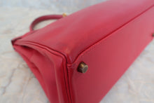 将图片加载到图库查看器，HERMES KELLY 32 Graine Couchevel leather Rouge vif 〇V刻印 Shoulder bag 500060067
