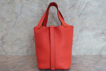 将图片加载到图库查看器，HERMES PICOTIN LOCK PM Clemence leather Capucine A刻印 Hand bag 600090272
