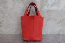 将图片加载到图库查看器，HERMES PICOTIN LOCK PM Clemence leather Capucine A刻印 Hand bag 600090272
