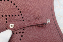 Load image into Gallery viewer, HERMES EVELYNE TPM Clemence leather Bordeaux A Engraving Shoulder bag 600060173
