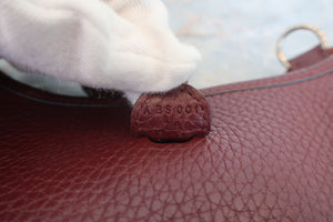 HERMES EVELYNE TPM Clemence leather Bordeaux A刻印 Shoulder bag 600060173