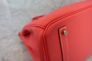 HERMES／エルメス キャンディバーキン35 ヴォーエプソン ローズジャイプール/ゴールド □P刻印 ハンドバッグ 700040232