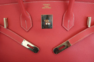 HERMES／エルメス キャンディバーキン35 ヴォーエプソン ローズジャイプール/ゴールド □P刻印 ハンドバッグ 700040232