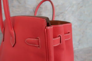 HERMES／エルメス キャンディバーキン35 ヴォーエプソン ローズジャイプール/ゴールド □P刻印 ハンドバッグ 700040232