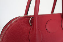 将图片加载到图库查看器，HERMES BOLIDE 31 Clemence leather Rouge grenet X刻印 Shoulder bag 800100092
