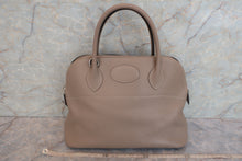 将图片加载到图库查看器，HERMES／BOLIDE 31 Clemence leather Gris tourterelleT刻印 Shoulder bag 600080183
