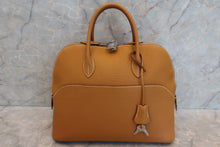 将图片加载到图库查看器，HERMES  BOLIDE 1923 Chevre myzore goatskim Natural sable □K刻印 Hand bag 500110183
