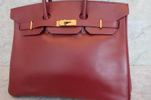 将图片加载到图库查看器，HERMES BIRKIN 35 Graine Couchevel leather Rouge H □F刻印 Hand bag 600060079
