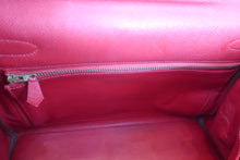 Load image into Gallery viewer, HERMES KELLY 32 Graine Couchevel leather Rouge vif 〇V Engraving Shoulder bag 500060067
