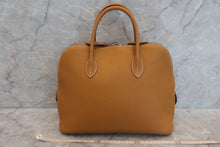 将图片加载到图库查看器，HERMES  BOLIDE 1923 Chevre myzore goatskim Natural sable □K刻印 Hand bag 500110183
