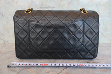 Load image into Gallery viewer, CHANEL Matelasse double Flap Double Chain shoulder bag Lambskin Black/Gold Hardware Shoulder bag 800080248
