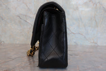 Load image into Gallery viewer, CHANEL Matelasse double Flap Double Chain shoulder bag Lambskin Black/Gold Hardware Shoulder bag 800080248
