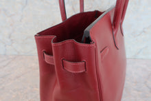 将图片加载到图库查看器，HERMES BIRKIN 35 Graine Couchevel leather Rouge H □F刻印 Hand bag 600060079
