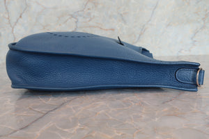 HERMES／エルメス エブリン1GM トリヨンクレマンス ブルー □J刻印 ショルダーバッグ 700020124