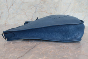 HERMES／エルメス エブリン1GM トリヨンクレマンス ブルー □J刻印 ショルダーバッグ 700020124