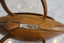 将图片加载到图库查看器，HERMES  BOLIDE 1923 Chevre myzore goatskim Natural sable □K刻印 Hand bag 500110183
