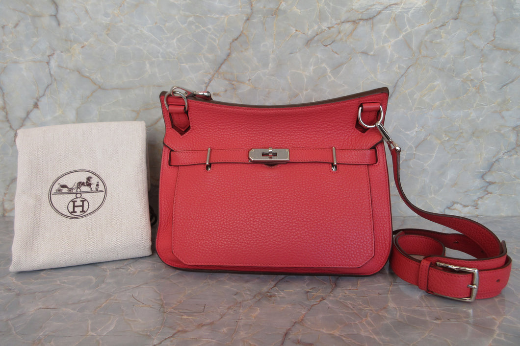 HERMES／エルメス ジプシエール28 トリヨンクレマンス ブーゲンビリア □N刻印 ショルダーバッグ 700020160