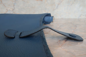 HERMES／エルメス エブリン1GM トリヨンクレマンス ブルー □J刻印 ショルダーバッグ 700020124