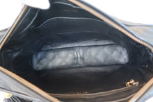 Load image into Gallery viewer, CHANEL Matelasse fringe chain shoulder bag Lambskin Black/Gold hadware Shoulder bag 700090246
