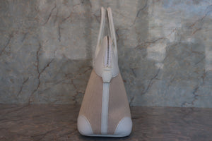 HERMES／エルメス ボリード35 トワルアッシュ/トリヨンクレマンス ベージュ/ホワイト □E刻印 ショルダーバッグ 700070097