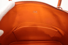 将图片加载到图库查看器，HERMES BOLIDE 31 Chamonix leather Orange □J刻印 Shoulder bag 800100083
